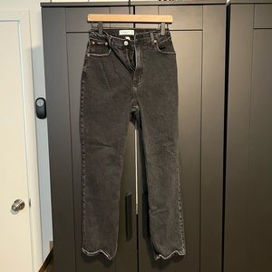 Abercrombie & Fitch Ankle Straight Ultra High Rise Curve Love